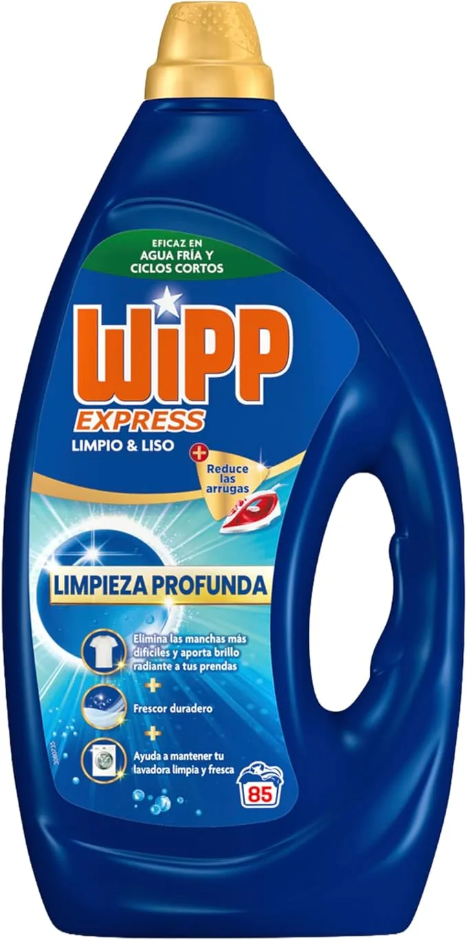 Wipp Express Detergente Líquido Limpio y Liso para lavadora