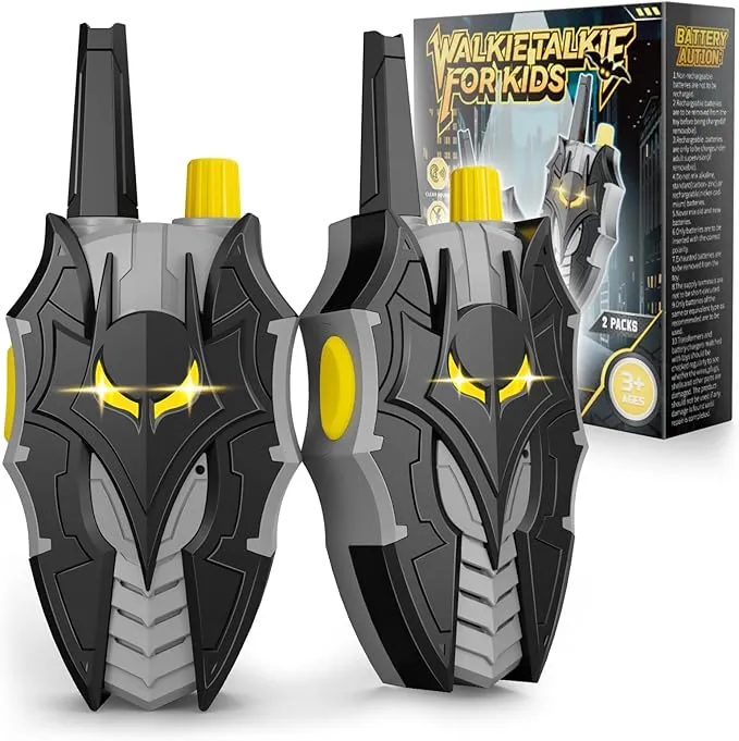 Walkie Talkies Niños con Ojos Luminosos, Nave Stealth Bat & Diseño ala Dardo