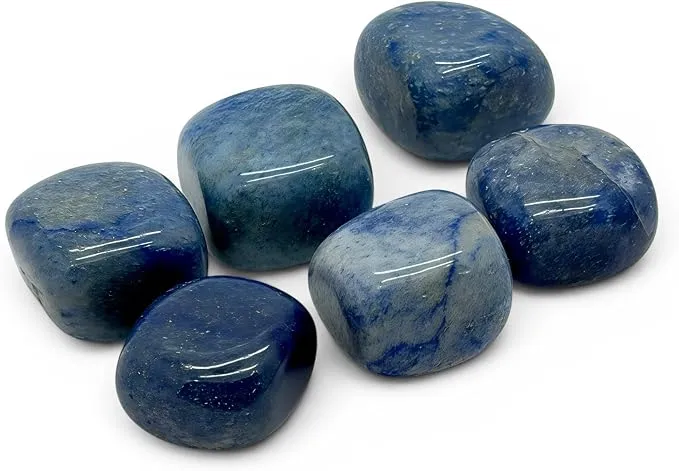 Pack 4 Aventurina Azul Piedras Naturales para Energía y Equilibrio