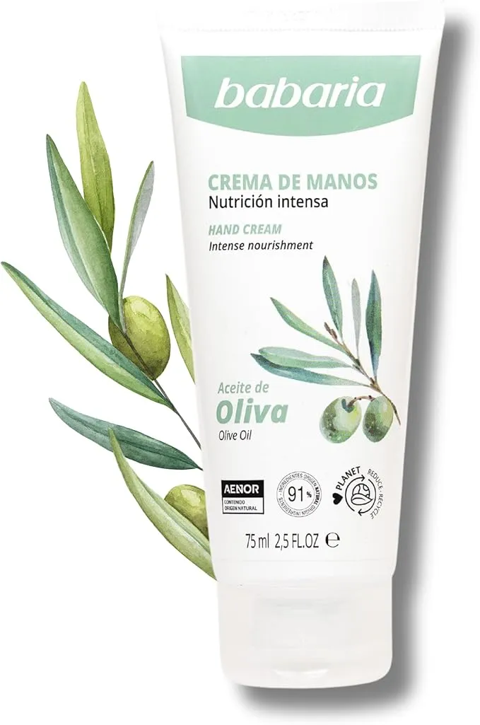 Crema para manos agrietadas y secas Babaria con aceite de oliva