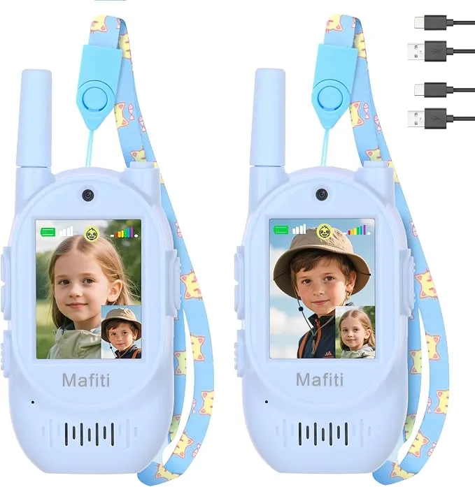Walkie Talkies Mafiti con Videollamada y Cámara para Niños