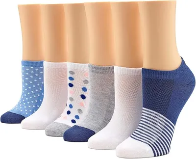 HUE Paquete de 6 Pares de Calcetines Deportivos de Malla Invisibles CalcetÃn casual Mujer (Pack de 6)