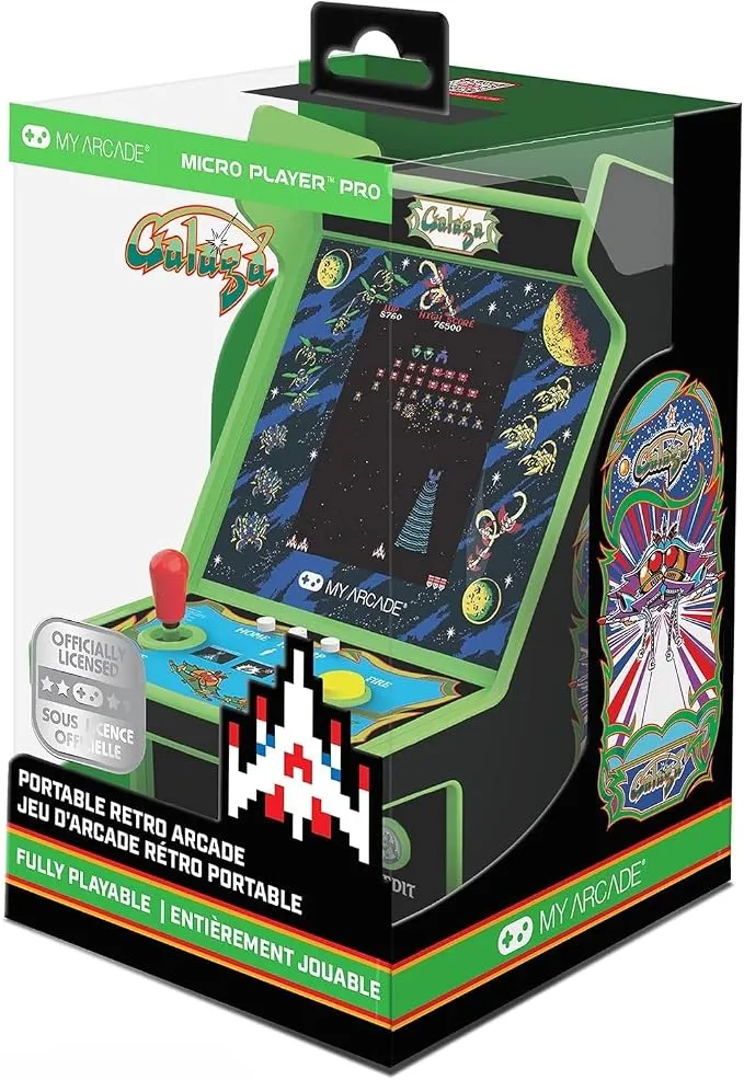 Mini Arcade Portátil MY ARCADE DGUNL4195 con Galaga y Galaxian