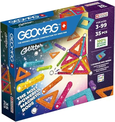 Geomag Glitter Recycled Construcciones Magnéticas 35 Piezas