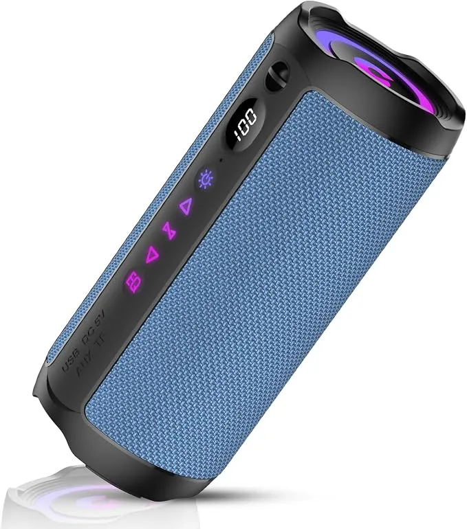 Altavoz Bluetooth Portátil 25W con Graves Duales y 25 Horas de Reproducción