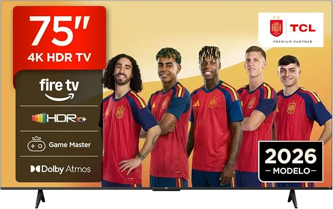 TCL 75V6D Smart TV 75" 4K UHD con Fire TV, Alexa y Dolby Vision/Atmos