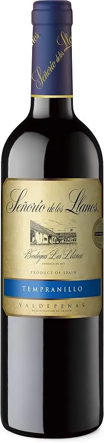 Señorío de los Llanos Tempranillo - Vino Tinto D.O Valdepeñas (750ml)