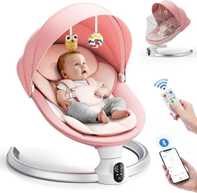Mecedora Eléctrica Inteligente Helangel para Bebé con Control por App