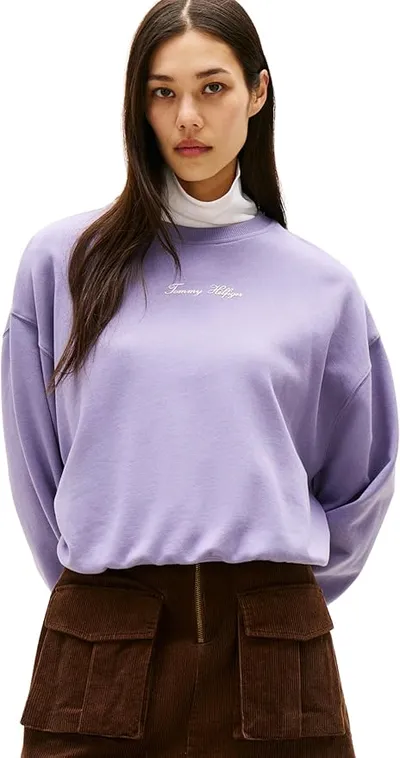 Sudadera para Mujer TOMMY HILFIGER Classic Script Terry