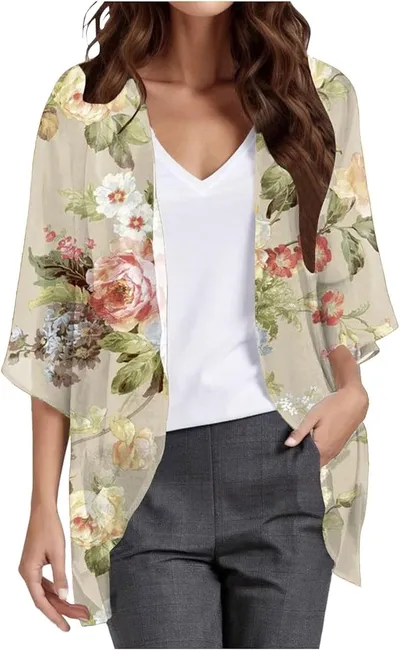 Kimono de gasa JYGNPC para mujer