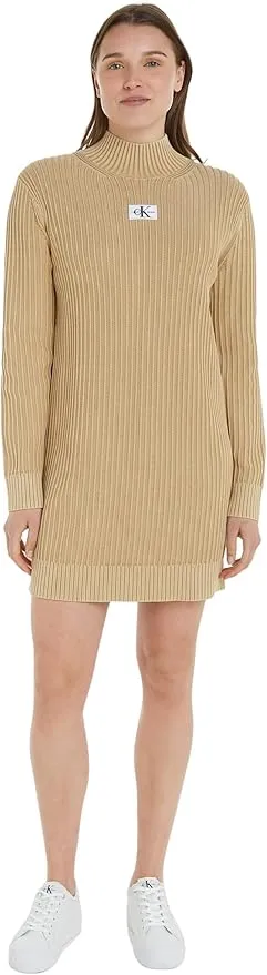 Calvin Klein Vestido suéter monológico Lavado para Mujer
