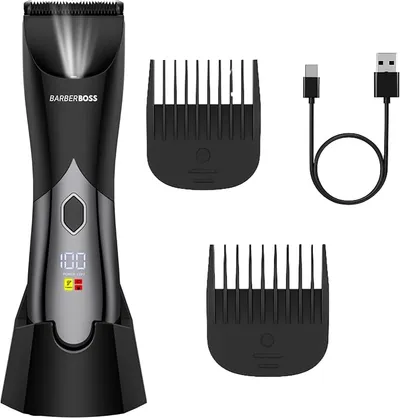 BarberBoss Recortadora Íntima y Corporal para Hombre, Inalámbrica e Impermeable