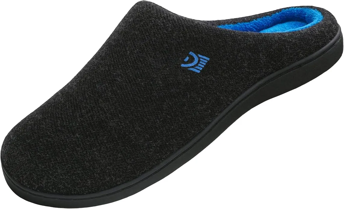 Zapatillas de Casa Donpapa Abismo para Hombre con Forro de Sherpa y Suela Antideslizante