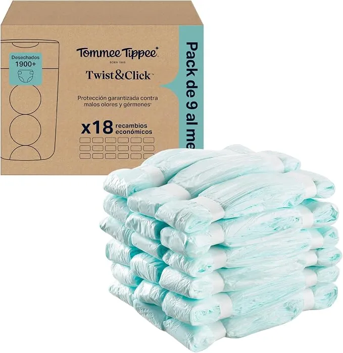 Tommee Tippee Bolsas de recambios para contenedor de pañales Twist & Click