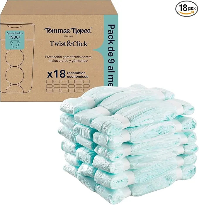 Tommee Tippee Bolsas de recambios para contenedor de pañales Twist & Click