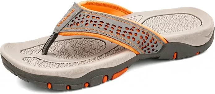 Chanclas ChayChax Naranja Gris - Comodidad y Estilo para Playa y Piscina