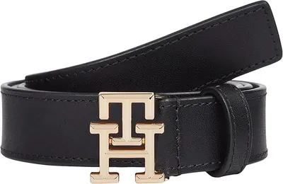 Tommy Hilfiger Cinturón Mujer Logo 2,5 cm Cinturón de piel