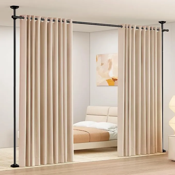 Biombo Separador WELDUN Resistente y Ajustable sin Taladro