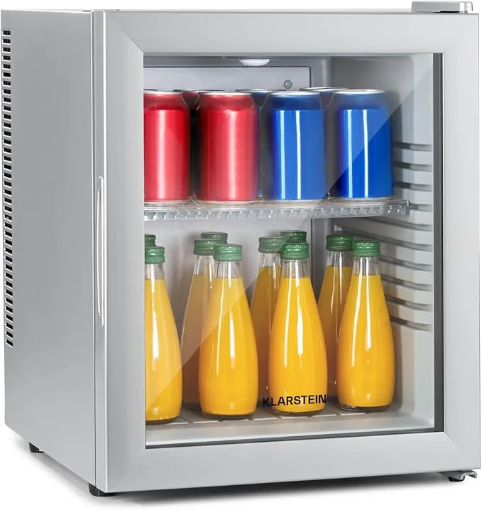 Klarstein Nevera Pequeña Portátil Eléctrica con Puerta de Cristal, 30L, Silenciosa
