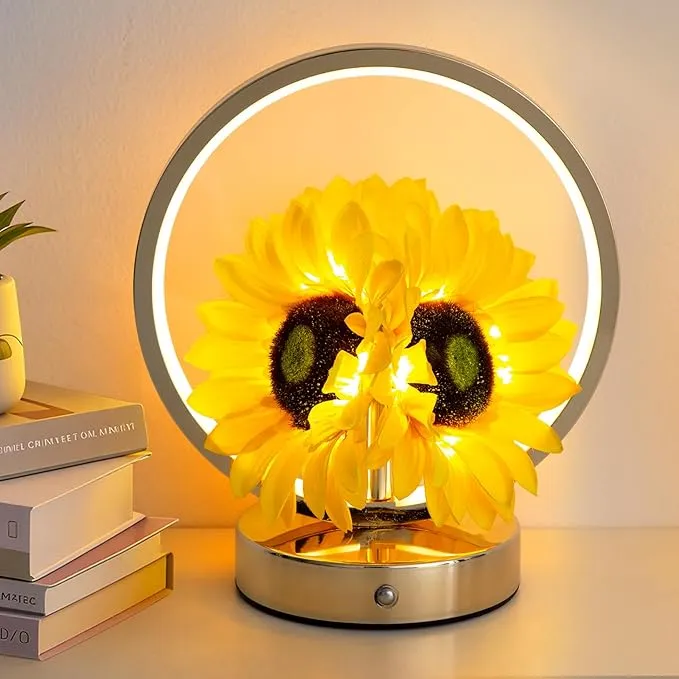 LÁMPARA GIRASOLES RECARGABLE