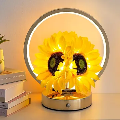 LÁMPARA GIRASOLES RECARGABLE