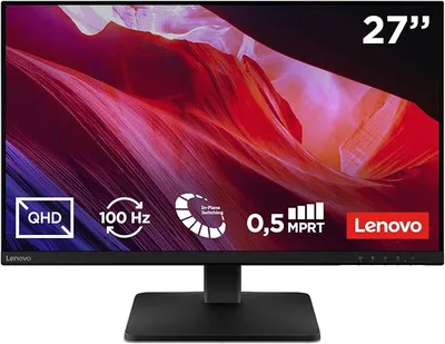 Monitor Lenovo L27qe 27" QHD IPS 100Hz 4ms