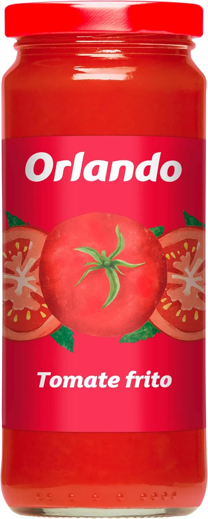 Tomate Frito Orlando Clásico Frasco 340g - Sabor Casero Sin Gluten