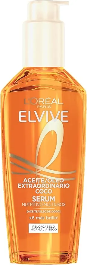 L'Oréal Paris Elvive Aceite Extraordinario Sérum Coco para Pelo Seco, 100ml