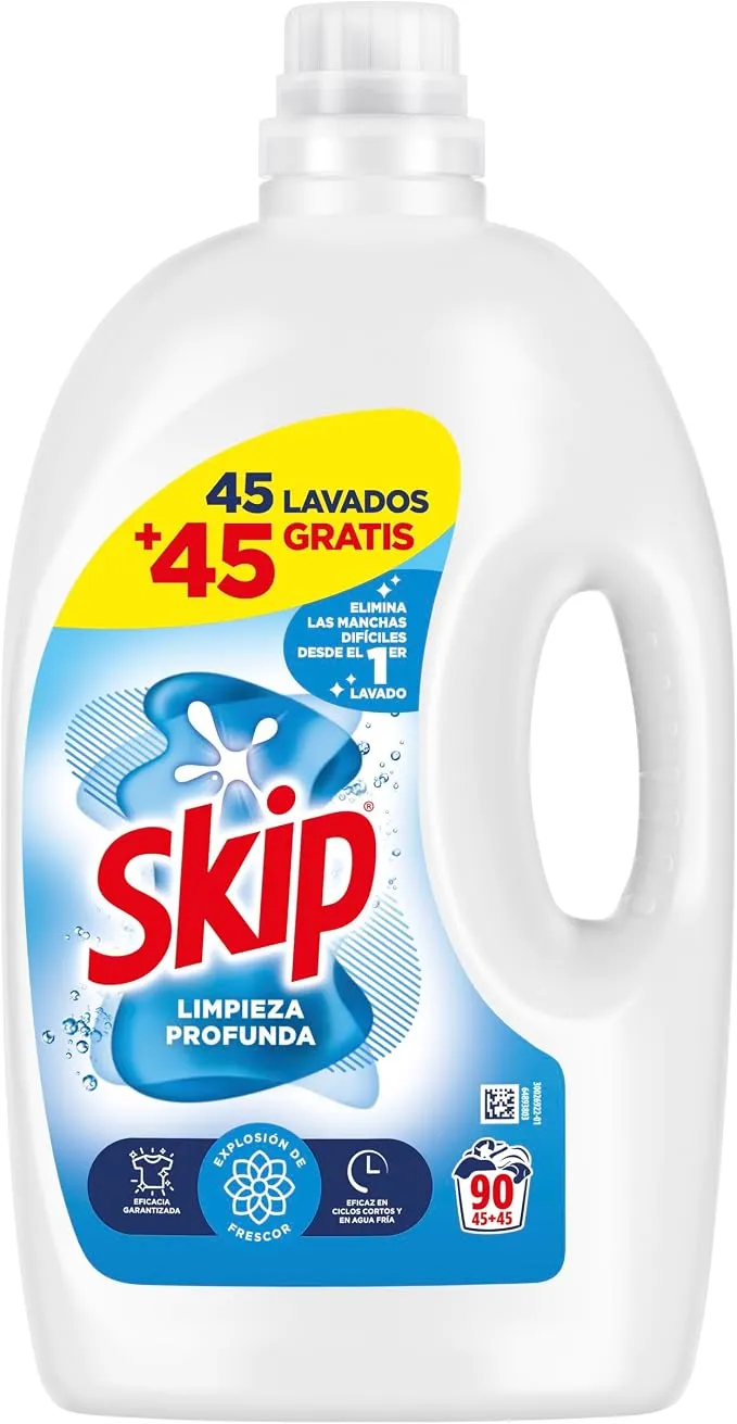 Skip Ultimate Detergente Líquido Limpieza Profunda, Pack 90 Lavados