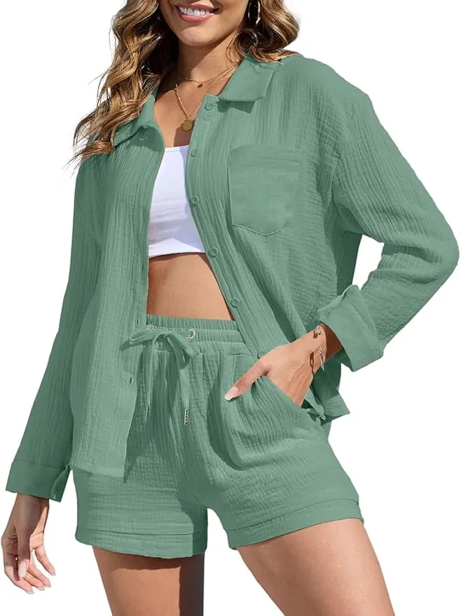 CheChury Conjunto de 2 Piezas de Verano Mujer