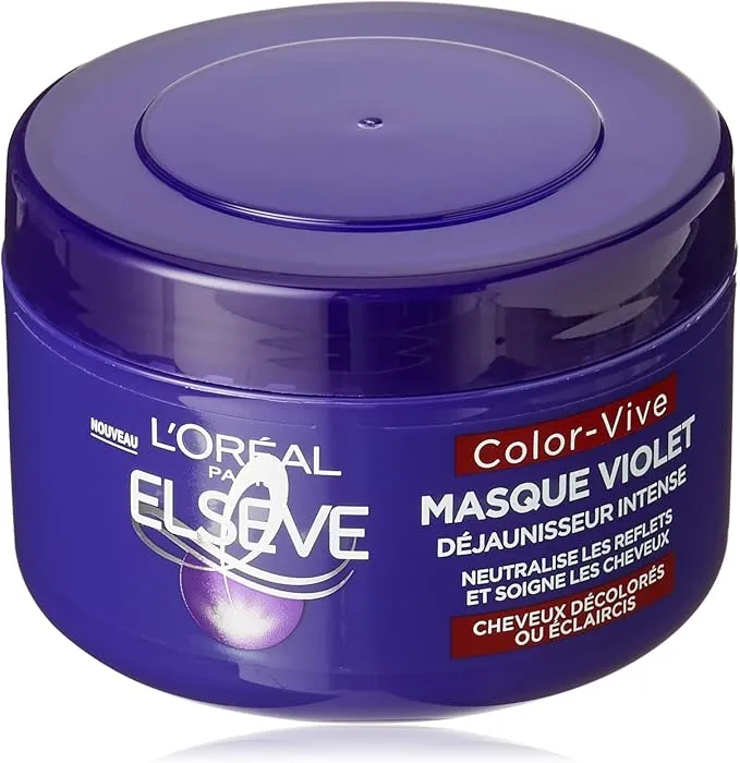 L'Oréal Paris - Elseve Color-Vive - Masque Violet Déjaunisseur Intense