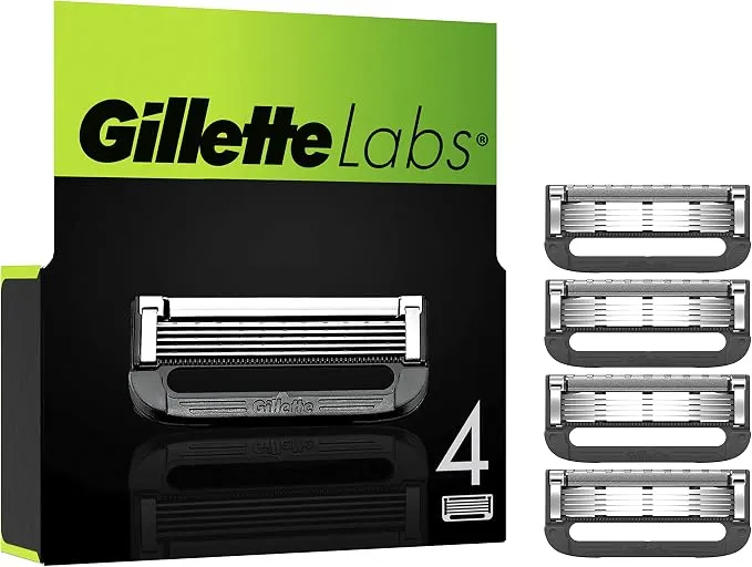 GilletteLabs Recambios Cuchillas Afeitado Hombre (Pack 4)