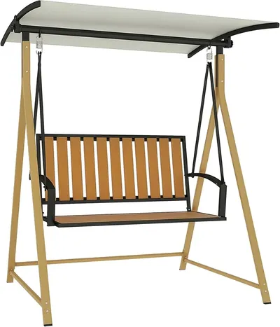 Columpio de jardín Outsunny para dos personas