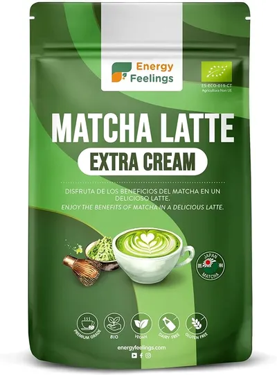 Energy Feelings Matcha Latte Ecológico Extra Cream 500g