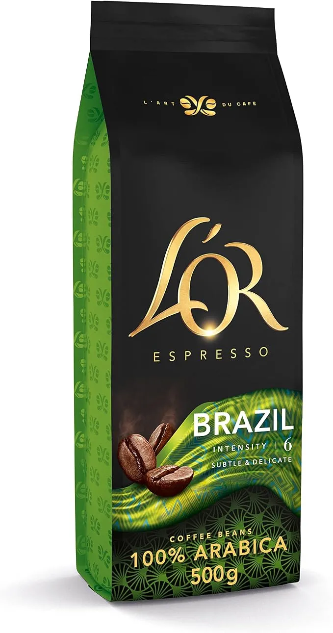 L'OR Espresso Brazil Café en Grano Natural 100% Arábica | 500g