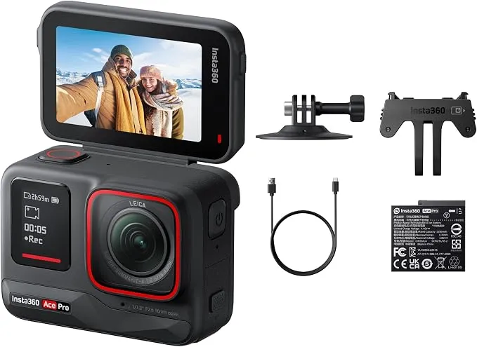 Cámara de Acción Insta360 Ace Pro 4K 120fps con Ángulo Amplio de 151°