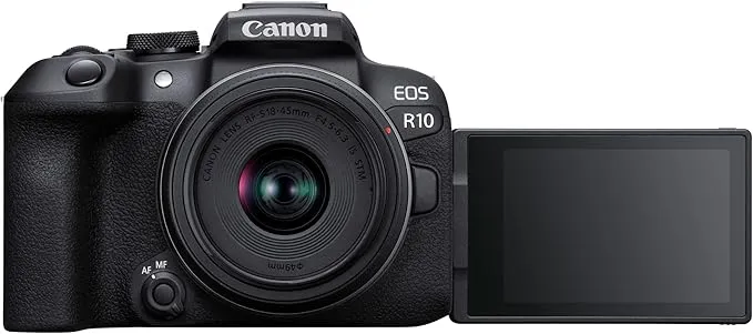 CANON EOS R10 Cámara Mirrorless + Objetivo RF-S 18-45 mm F4.5-6.3 IS STM