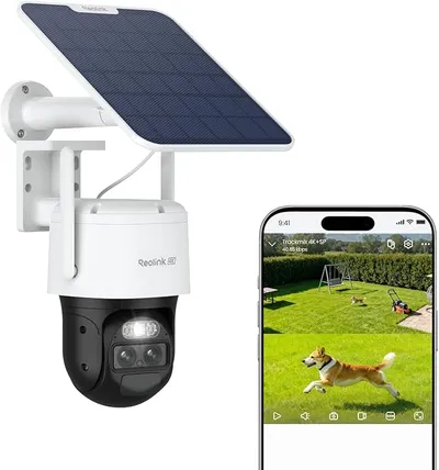 Reolink 4K 360° PTZ Cámara de Vigilancia Exterior con Auto-Tracking y Doble Lente