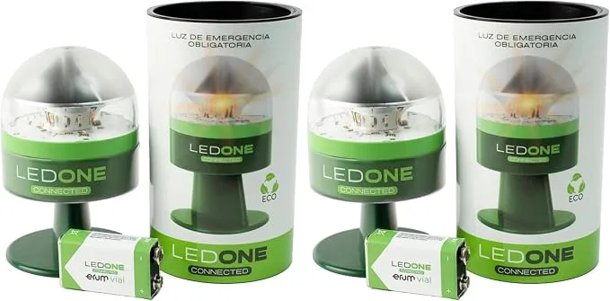 Pack 2 Balizas LEDONE V16 Geolocalizadoras con eSIM y Datos hasta 2038