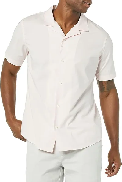 Camisa de algodón Amazon Essentials manga corta