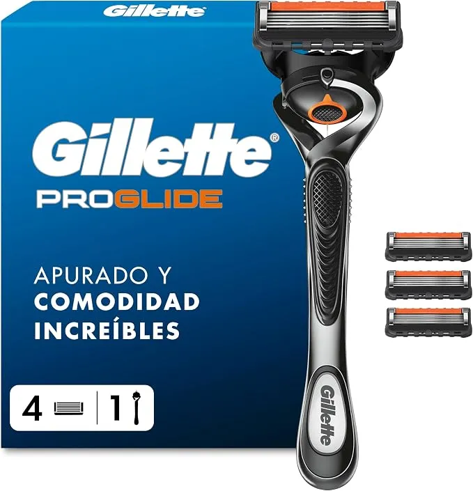 Gillette ProGlide Maquinilla de Afeitar para Hombre con 4 Recambios