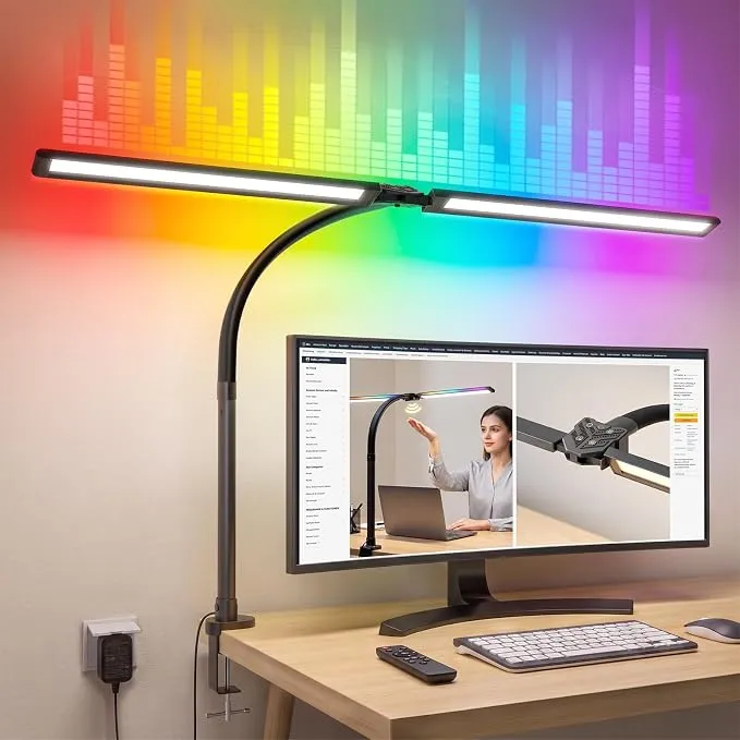 Lámpara LED Celiser RGB con Pinza y Control Remoto