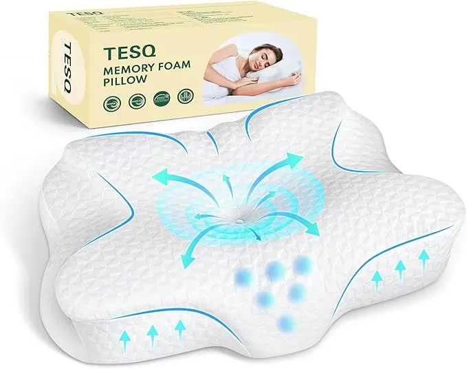 Almohada cervical ergonómica TESQ 2 en 1