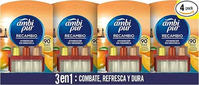 AMBIPUR 3Volution Recambio De Ambientador Eléctrico Menorca 20 ml (Paquete de 4)
