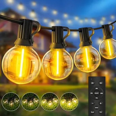 Guirnalda de Luces LED para Exterior Jardín 20M G40