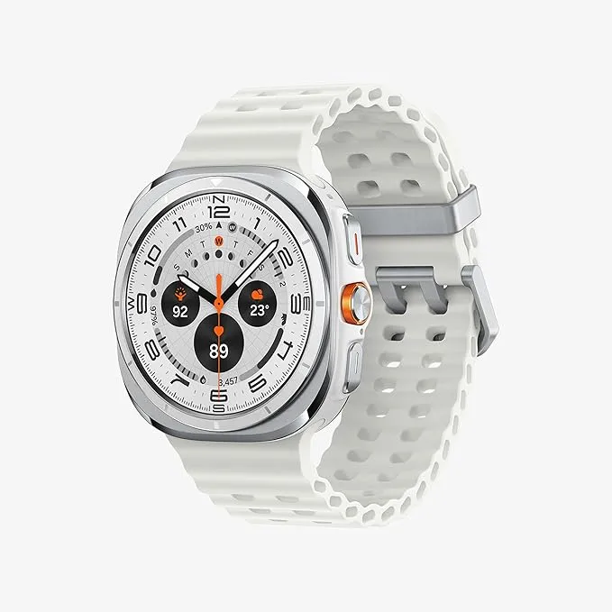 Samsung Galaxy Watch Ultra 2025 47mm - Smartwatch LTE con IA, Titanio, Botón Personalizable, Control de Salud, GarantÃa del Fabricante 3 Años + 1 año Extra, Blanco Titanio (Versión española)