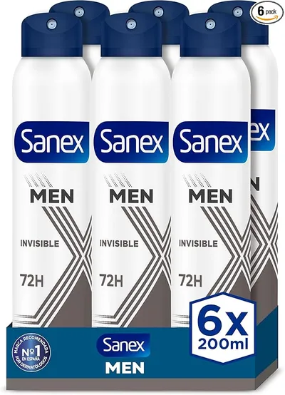 Sanex Men Invisible Pack 6X200ML