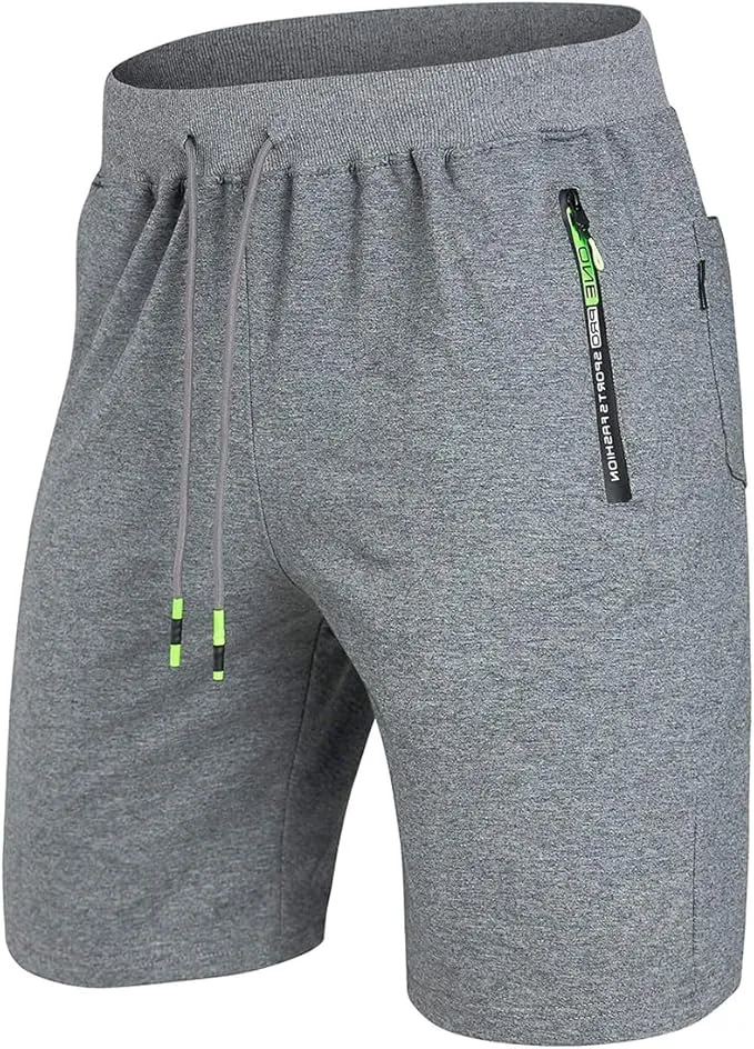 ZOXOZ Verano Pantalón Corto Hombre Shorts Bolsillos Laterales Pantalon Corto Hombre Deporte Algodon Pantalones Cortos Hombre Gris M