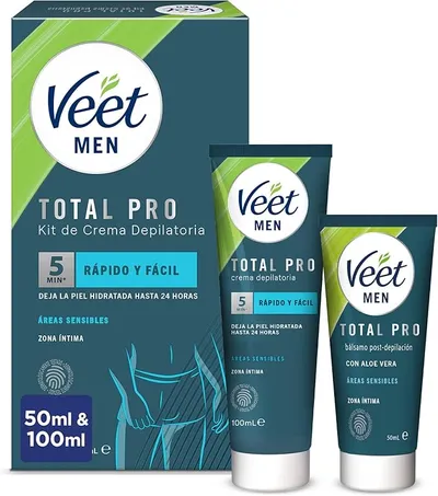 Veet Men Kit de Depilación para Zonas Íntimas del Cuerpo