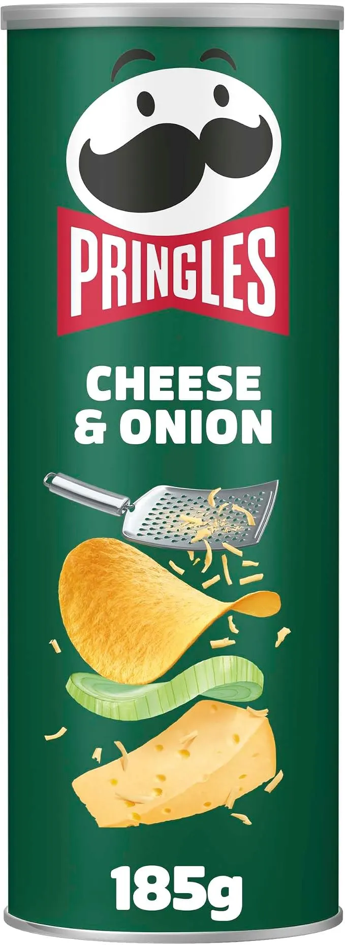 Pringles Cheese & Onion 185g - Aperitivo Salado Crujiente